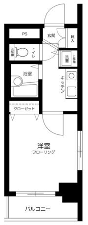 スカイコート三田慶大前の間取り画像