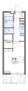 レオパレスプレズントの間取り画像