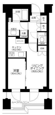ブランズ六本木の間取り画像