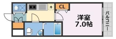 ベルエ難波西の間取り画像
