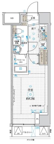 ベルグレード浅草の間取り画像