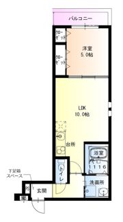 フジパレス住吉長居Ⅱ番館の間取り画像