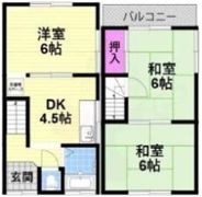 四条畷市南野テラスの間取り画像
