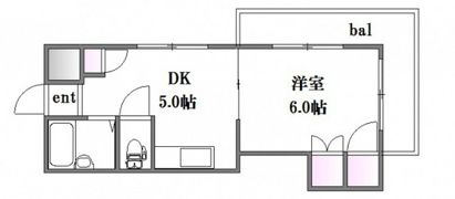 中田ビル三篠の間取り画像