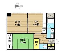 第2ゆりハイツの間取り画像