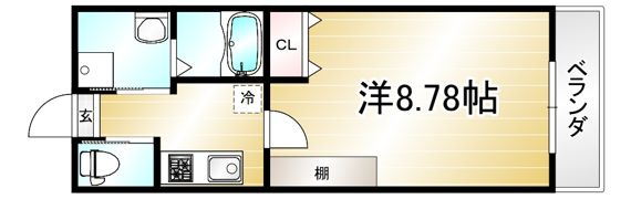 （仮）フラッティ三軒町の間取り画像