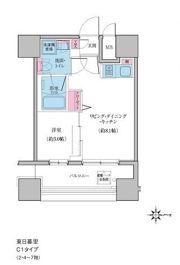クレヴィアリグゼ日暮里の間取り画像
