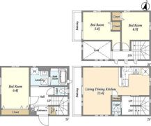 浦和戸建住宅3の間取り画像