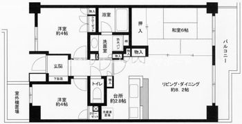 磯子南パークホームズの間取り画像