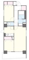 BLEU ET GRIS上町台の間取り画像