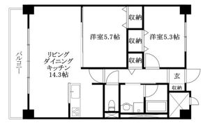 グランフィールド松前庁舎前の間取り画像