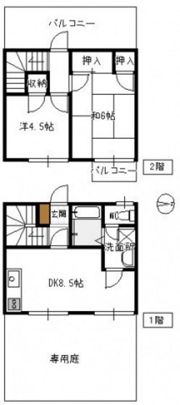 粟野コーポの間取り画像