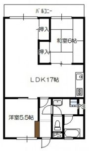 テラヤママンションの間取り画像