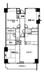 サニーヒルズ和光の間取り画像