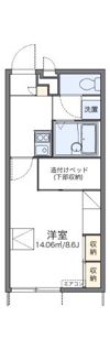 レオパレスアーネストの間取り画像