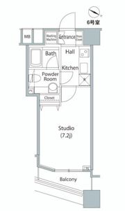 ファーストリアルタワー新宿の間取り画像