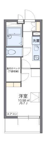 レオパレスサンモールの間取り画像