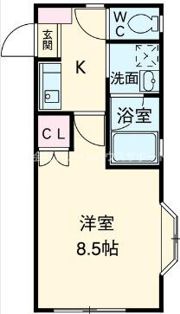 ルナージュ弐番館の間取り画像