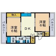 大六天マンションの間取り画像
