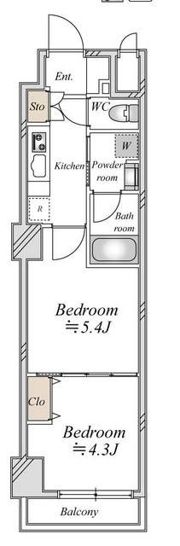 CLASSEUM飯田橋の間取り画像