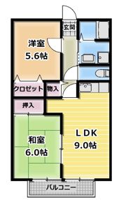 東ハイツの間取り画像