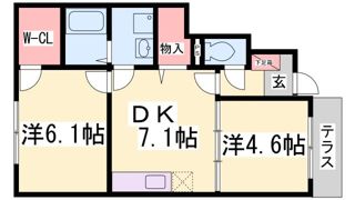 フローラ上津台Ⅱ番館の間取り画像