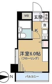 ベルジュール落合の間取り画像