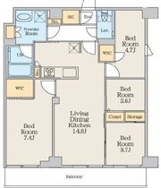 クレストコート本所吾妻橋Northの間取り画像