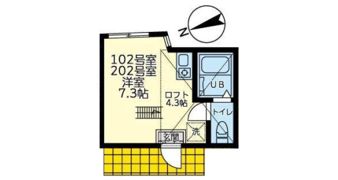 ユナイト追浜ハンプトンの間取り画像