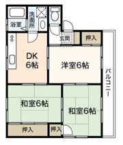 永岡ハイツの間取り画像
