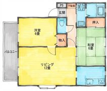 グリーンハイツ万博公園Ⅱの間取り画像