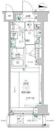 レアライズ清澄白河の間取り画像
