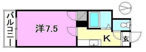 愛光ハイツの間取り画像