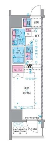 ジェノヴィア横浜石川町の間取り画像