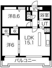 ピオーネ覚王山の間取り画像