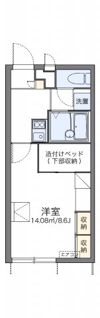 レオパレス稲荷町の間取り画像