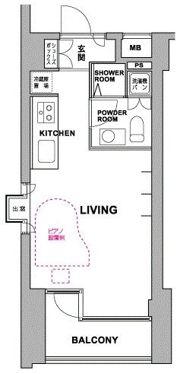 ミュージション志木の間取り画像