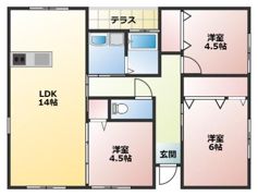 クレステージ新飯塚の間取り画像