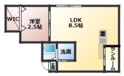 サンハイツ塚本の間取り画像