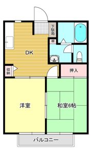 ハイツすずらんの間取り画像