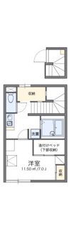 レオパレスフレンドⅡの間取り画像