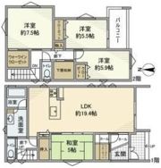 植田東戸建の間取り画像