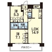 RJRプレシア熊本駅前の間取り画像