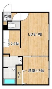 Gurtare eniwa（グスターレ恵庭）の間取り画像