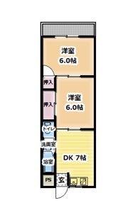 西林マンションの間取り画像