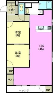 啓周マンションの間取り画像