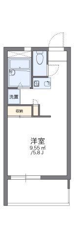 レオパレスねむの木の間取り画像