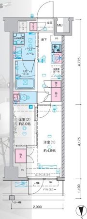 セジョリ池袋本町の間取り画像
