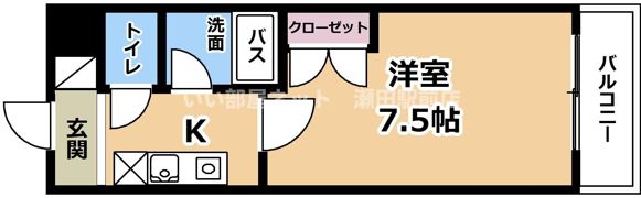 シャン・ド・フルール竹村の間取り画像