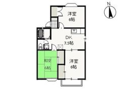 ファミーユ竹原 Dの間取り画像